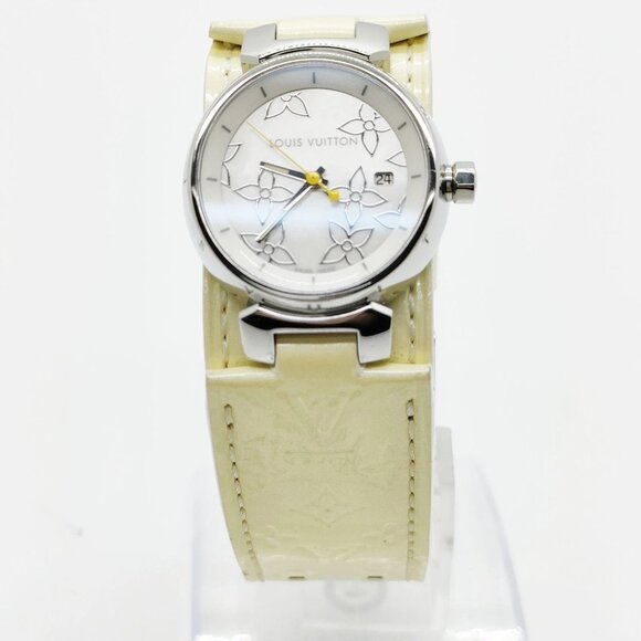 Louis Vuitton Watch Q121c 26mm Women's Whites X Yellows 558-070225 - Picture 1 of 9